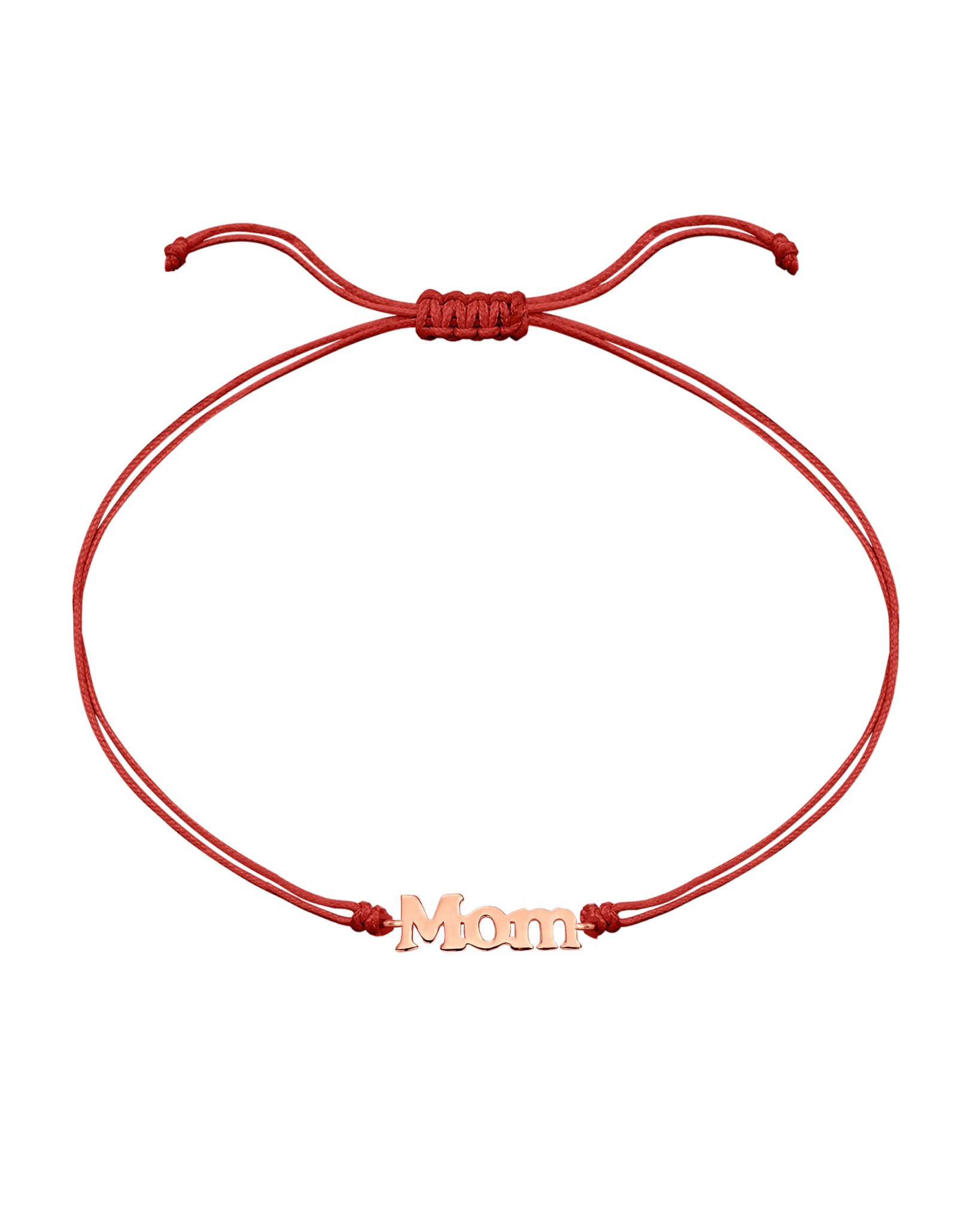 Mom String of Love - 14K Rose Gold