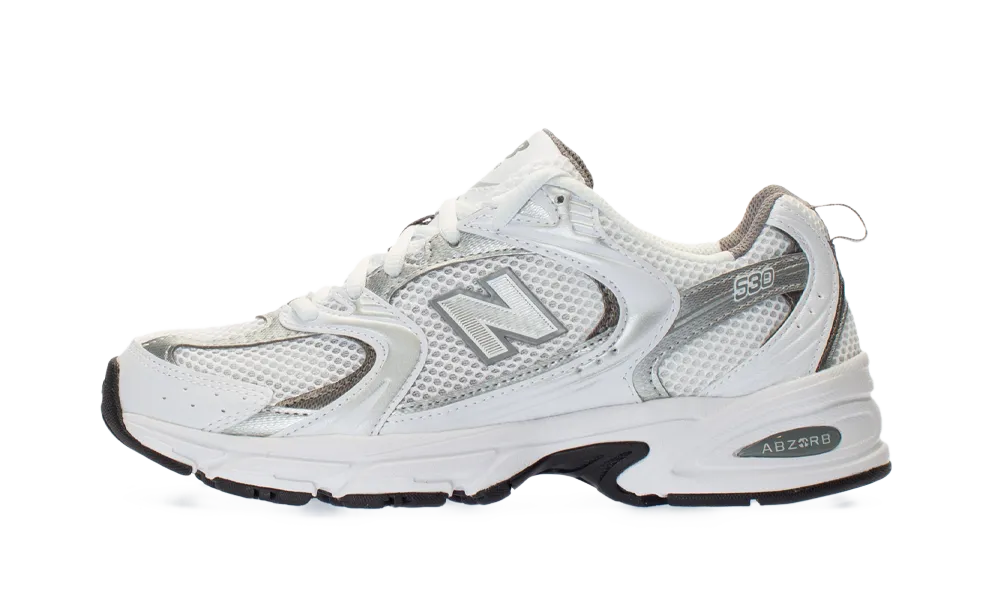 New Balance 530 White Silver Metallic