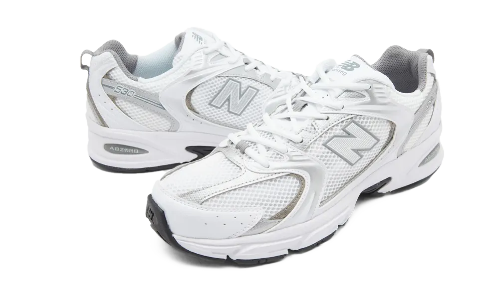 New Balance 530 White Silver Metallic