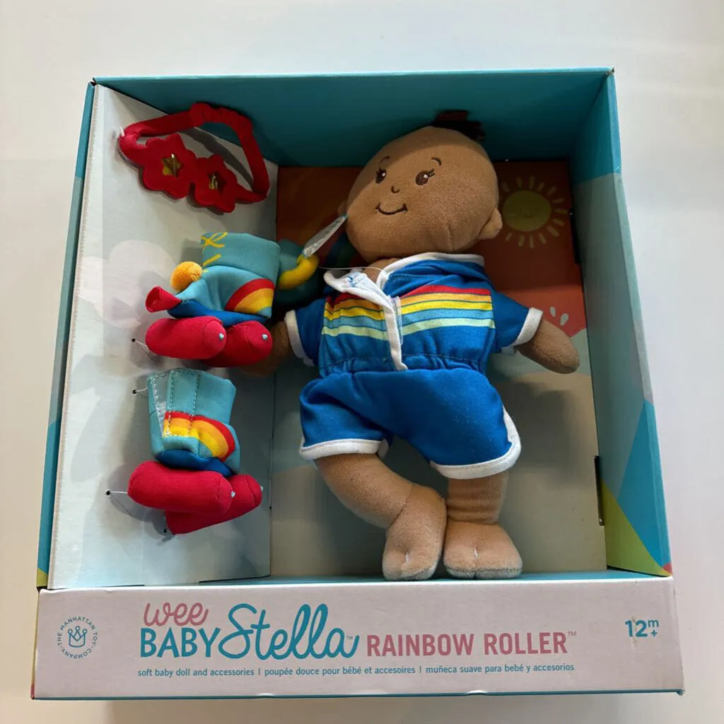 NEW Wee Baby Stella Rainbow Roller