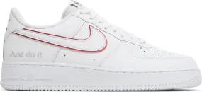 Nike Air Force 1 Low Just Do It White Noble Green Metallic Silver University Red
