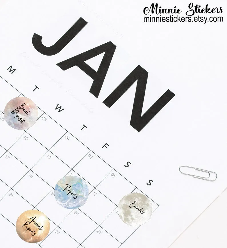 Planets Sticky Note