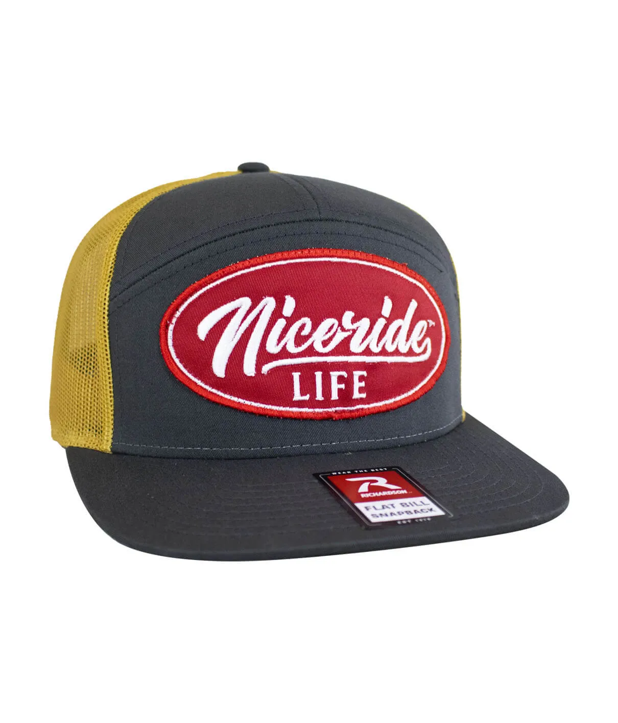 "HorserPower Patch" 7 Panel Trucker Snapback Hat For Men And Women