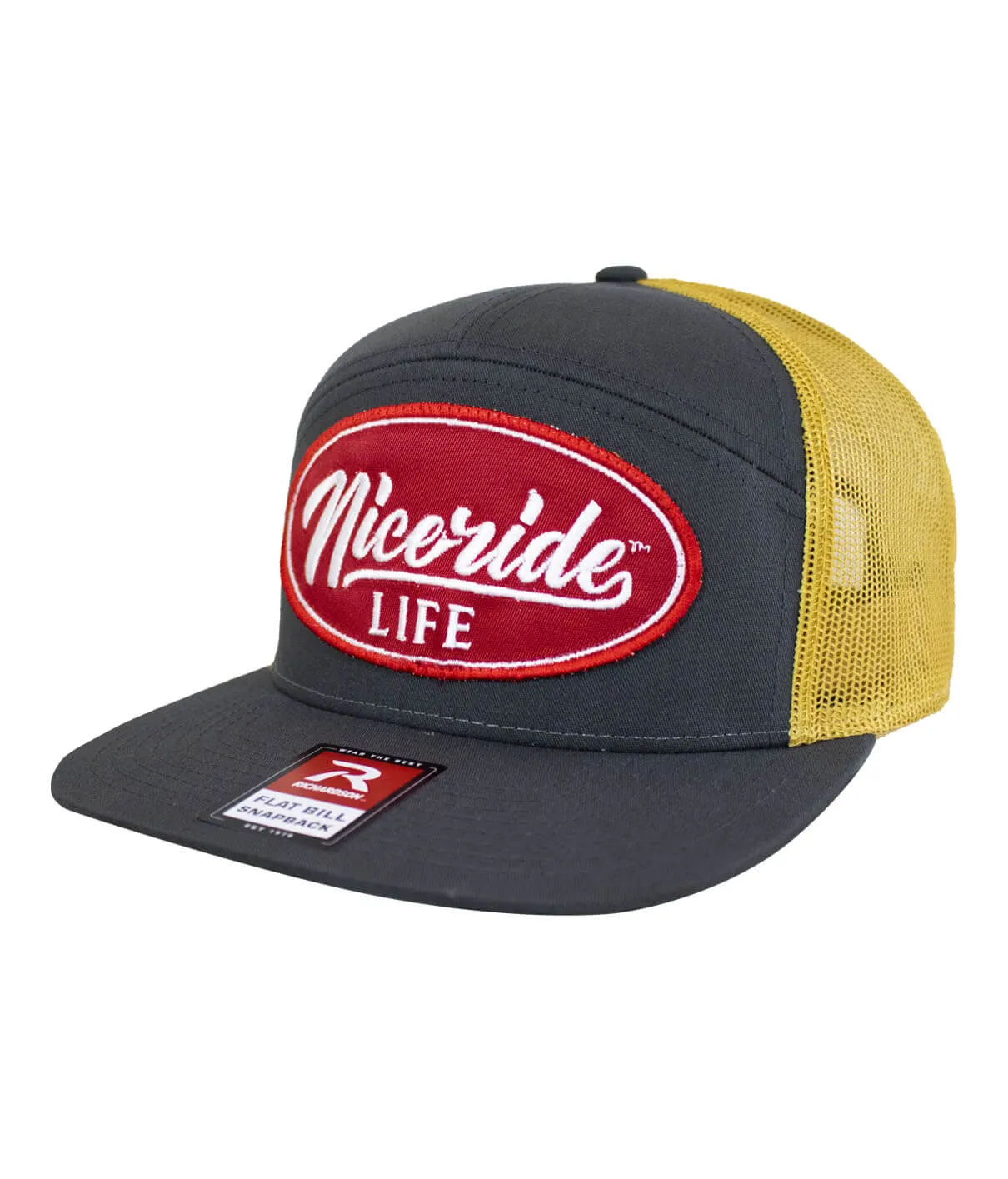 "HorserPower Patch" 7 Panel Trucker Snapback Hat For Men And Women