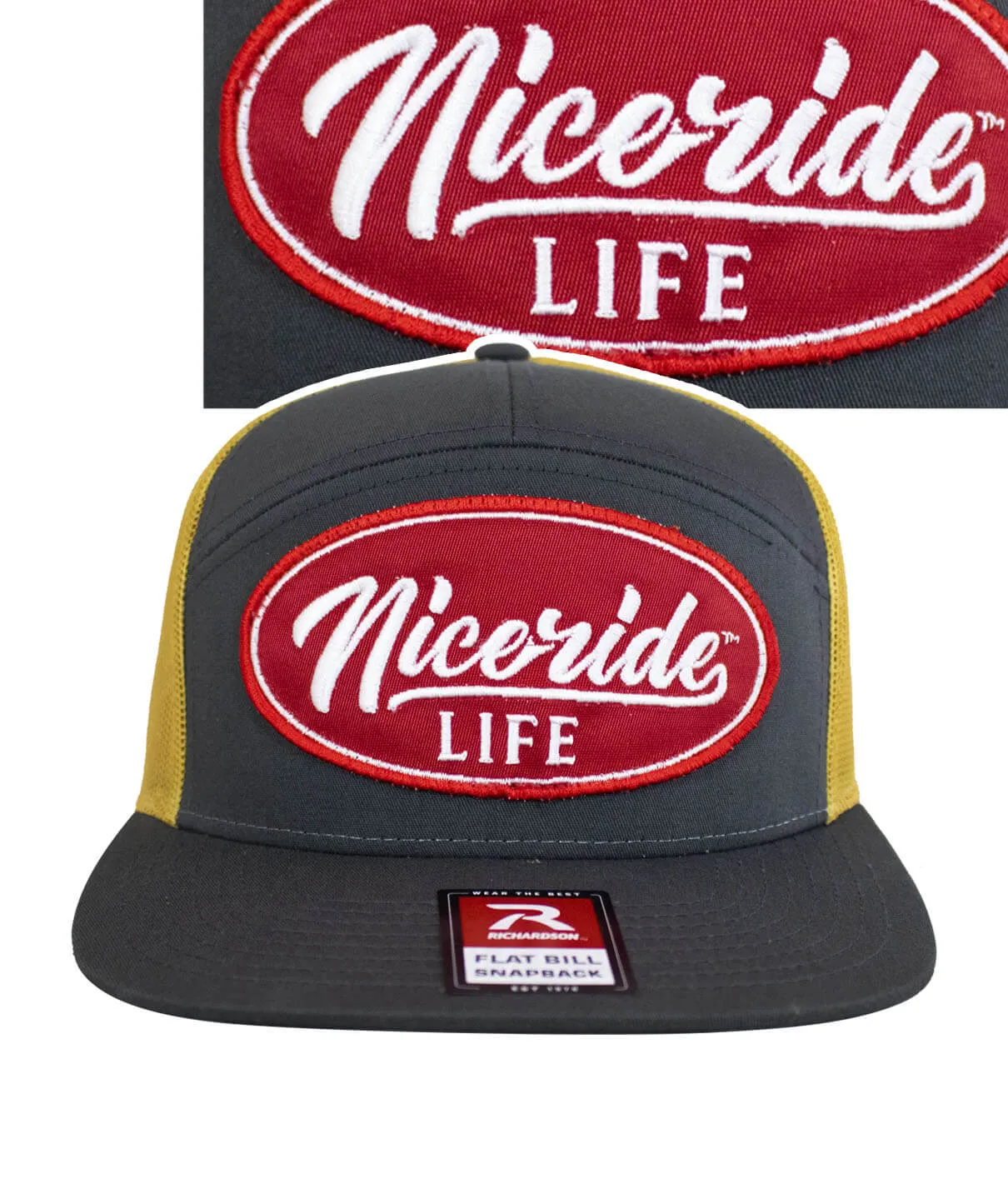 "HorserPower Patch" 7 Panel Trucker Snapback Hat For Men And Women