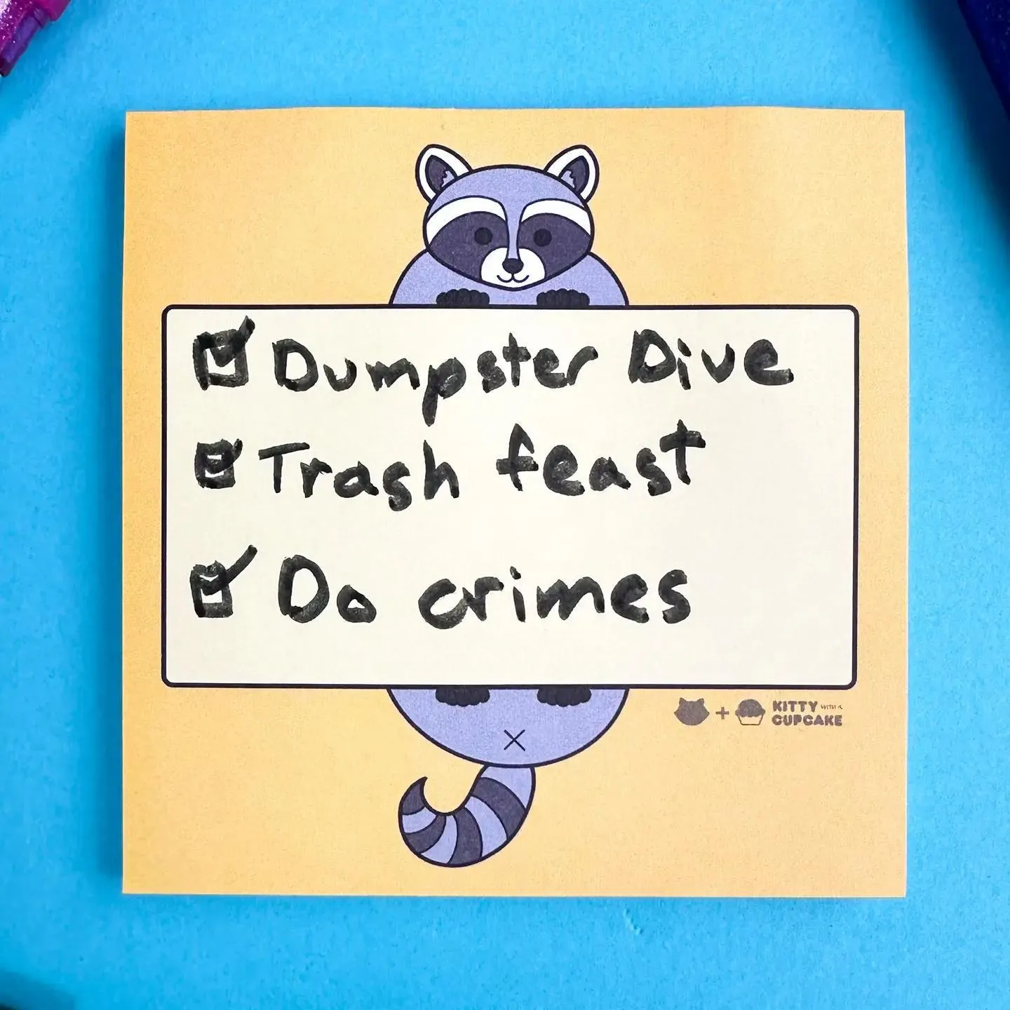 Raccoon Sticky Notes