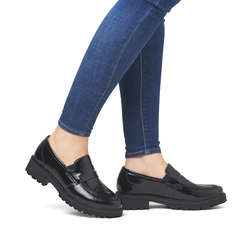 REMONTE D8602 LOAFER BLACK PATENT