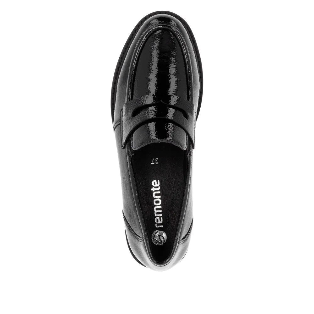 REMONTE D8602 LOAFER BLACK PATENT