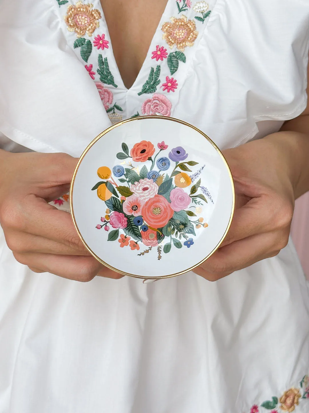 Rifle Paper Co. - Garden Party Bouquet Porcelain Ring Dish