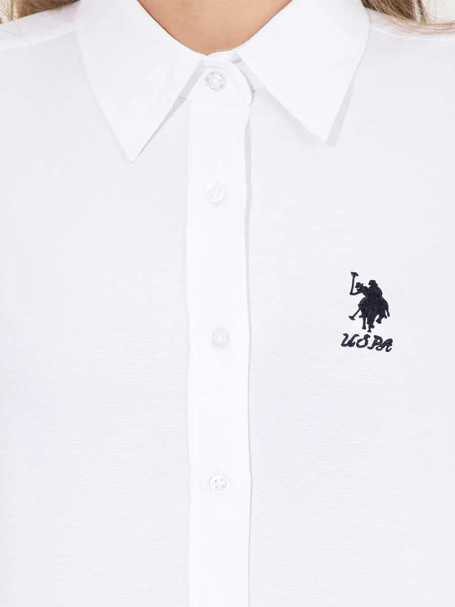 USPA Shirt Women White VR013 USSHW032 Slim US Polo Assn.