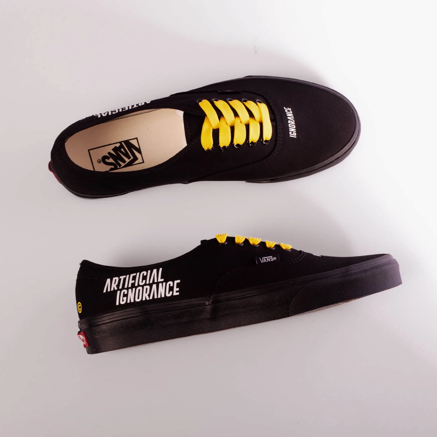 Vans Authentic "Artificial Ignorance" Black Custom