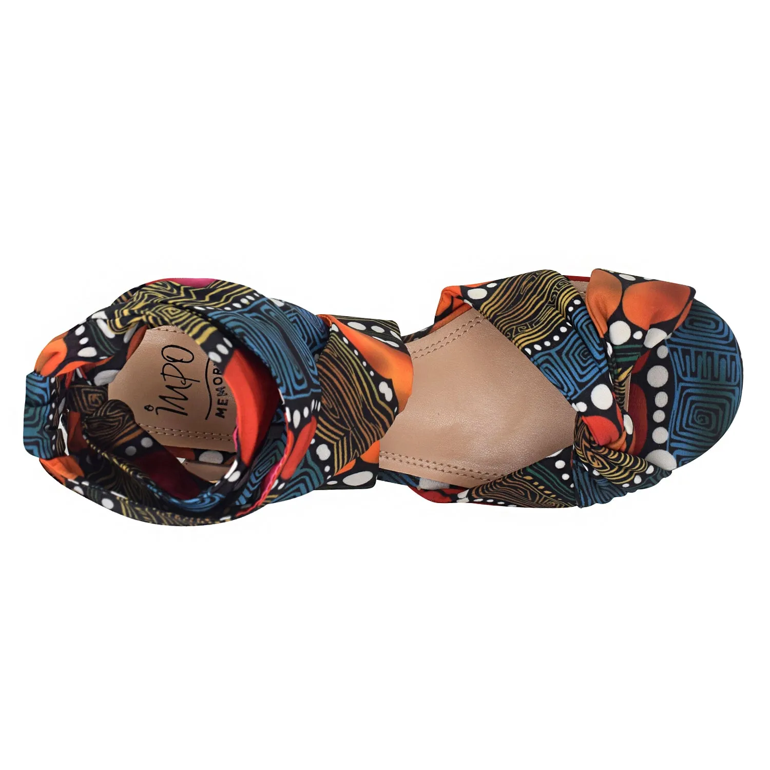 Vinya Ankle Wrap Platform Sandal with Memory Foam