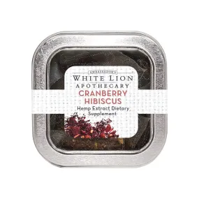 White Lion Cranberry Hibiscus Hemp Extract-infused Tea